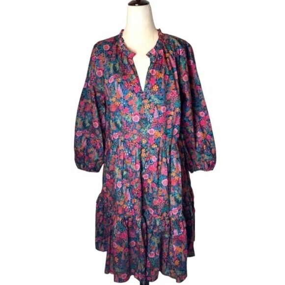 J. Crew popover dress in Liberty of London Ciara print-  RARE Size M / NWOT - Picture 4 of 8
